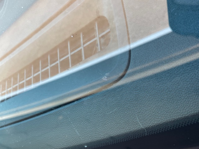 Windshield after repair